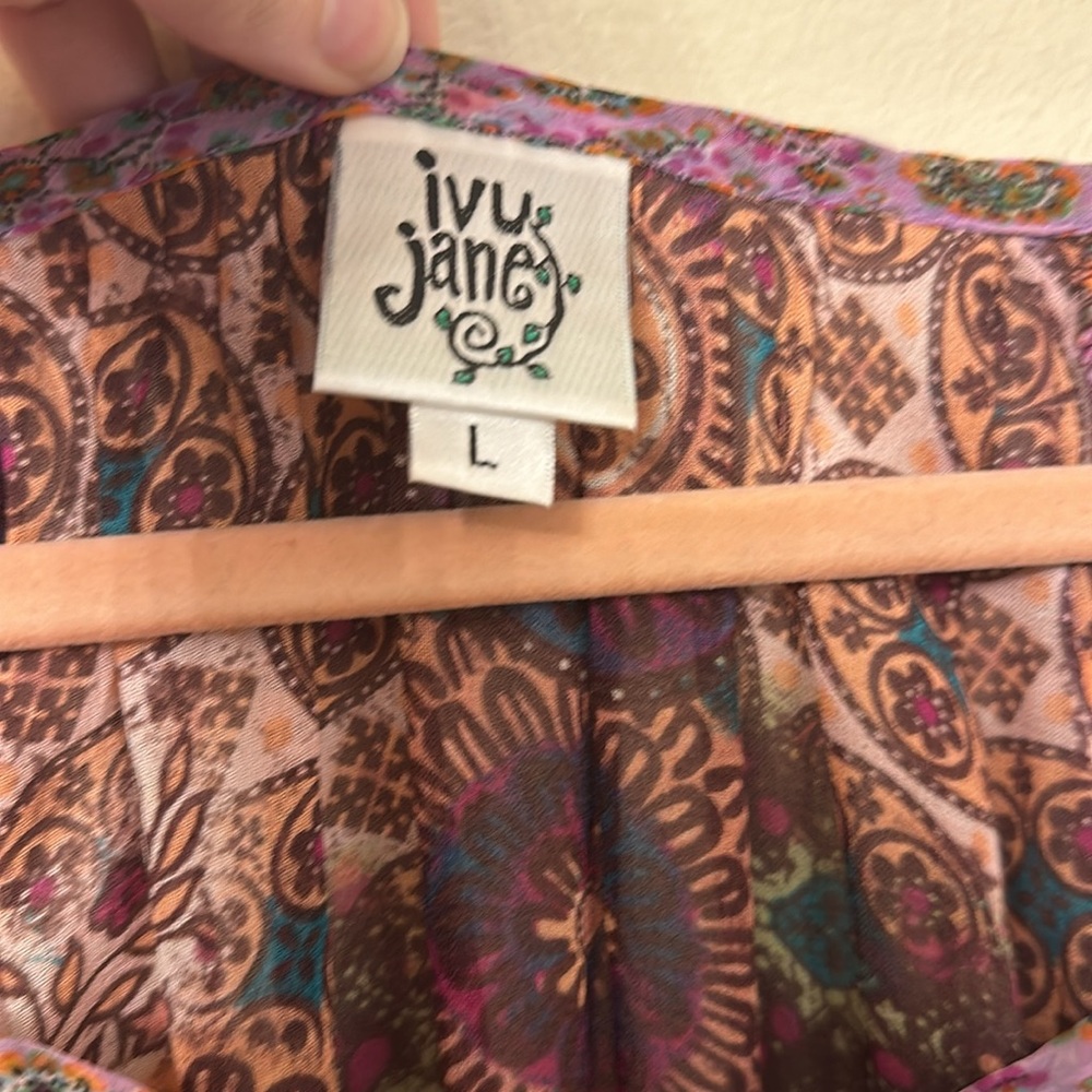 Ivy Jane Kimono Fringe Sleeve Top - Picture 2 of 4